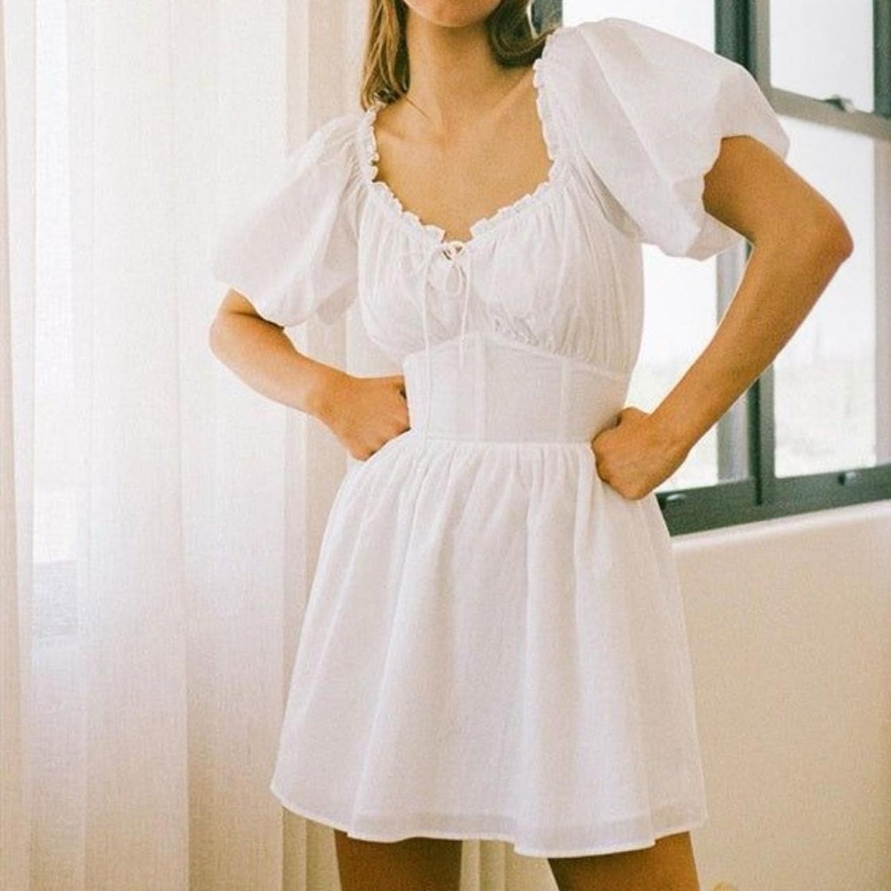 Sabo Skirt White Dress - NWOT XS